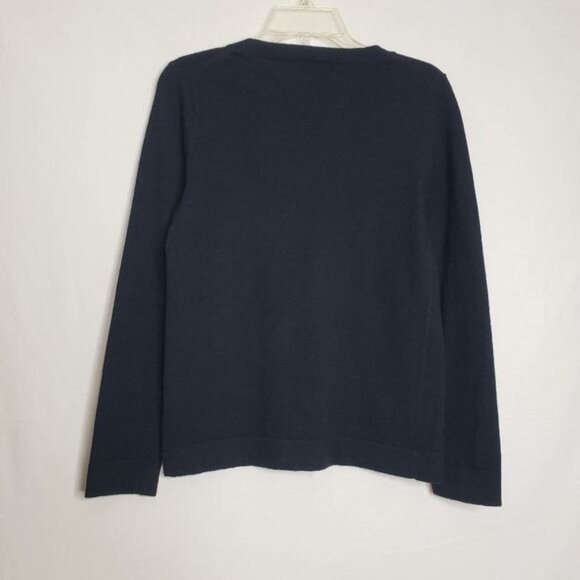 J. Crew Mercantile Black Wool Blend Crew Neck Sweater Women's Size Small - Picture 4 of 7